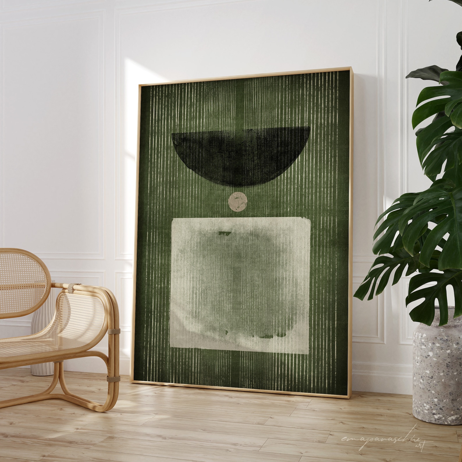 Dark Green Printable Wall Art Forest Green Aesthetic Art Etsy