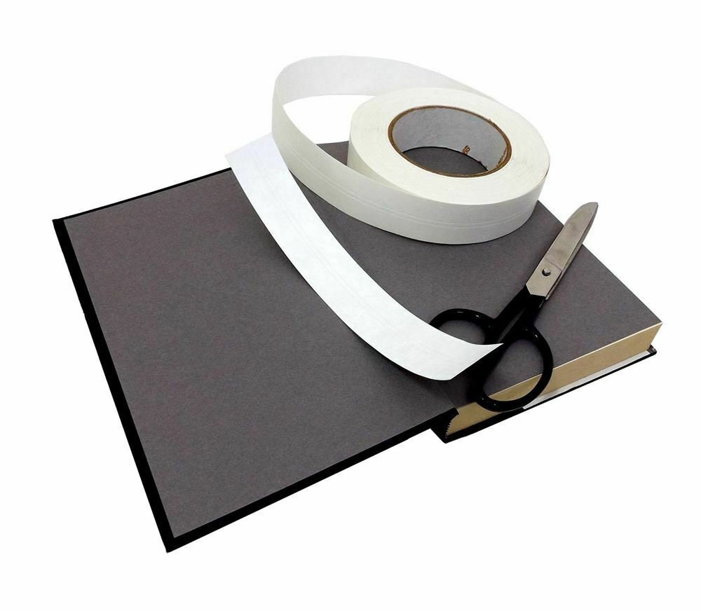 LINECO SELF-ADHESIVE 2 BOOK REPAIR TAPE- BLACK (15 YARDS) - Scrapbooking  and Paper Crafts