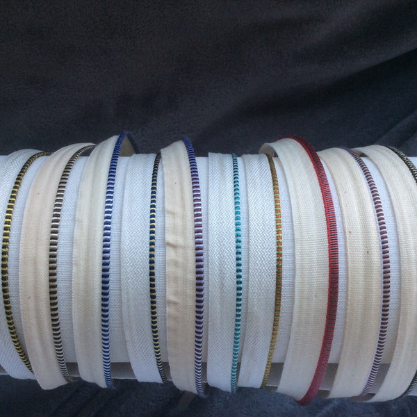 Striped Bookbinding Headbands & Tailbands- 50cm - Choose Colour