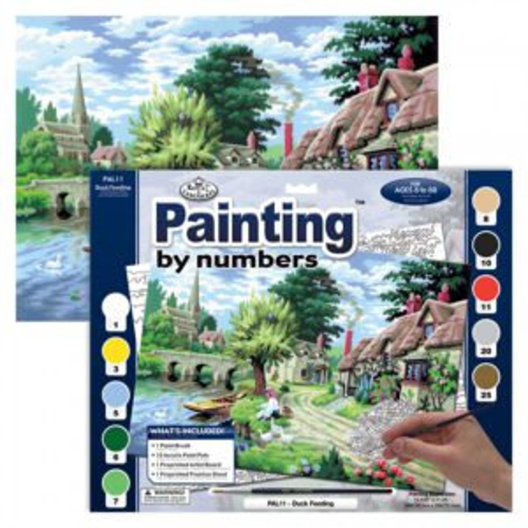 Royal & Langnickel Paint by Numbers Kit Duck Feeding Etsy