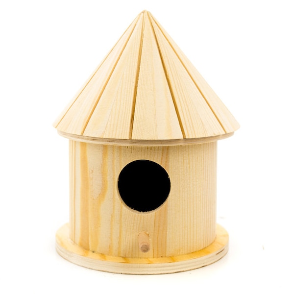 Wooden Bird House - Decorate with paint or decoupage