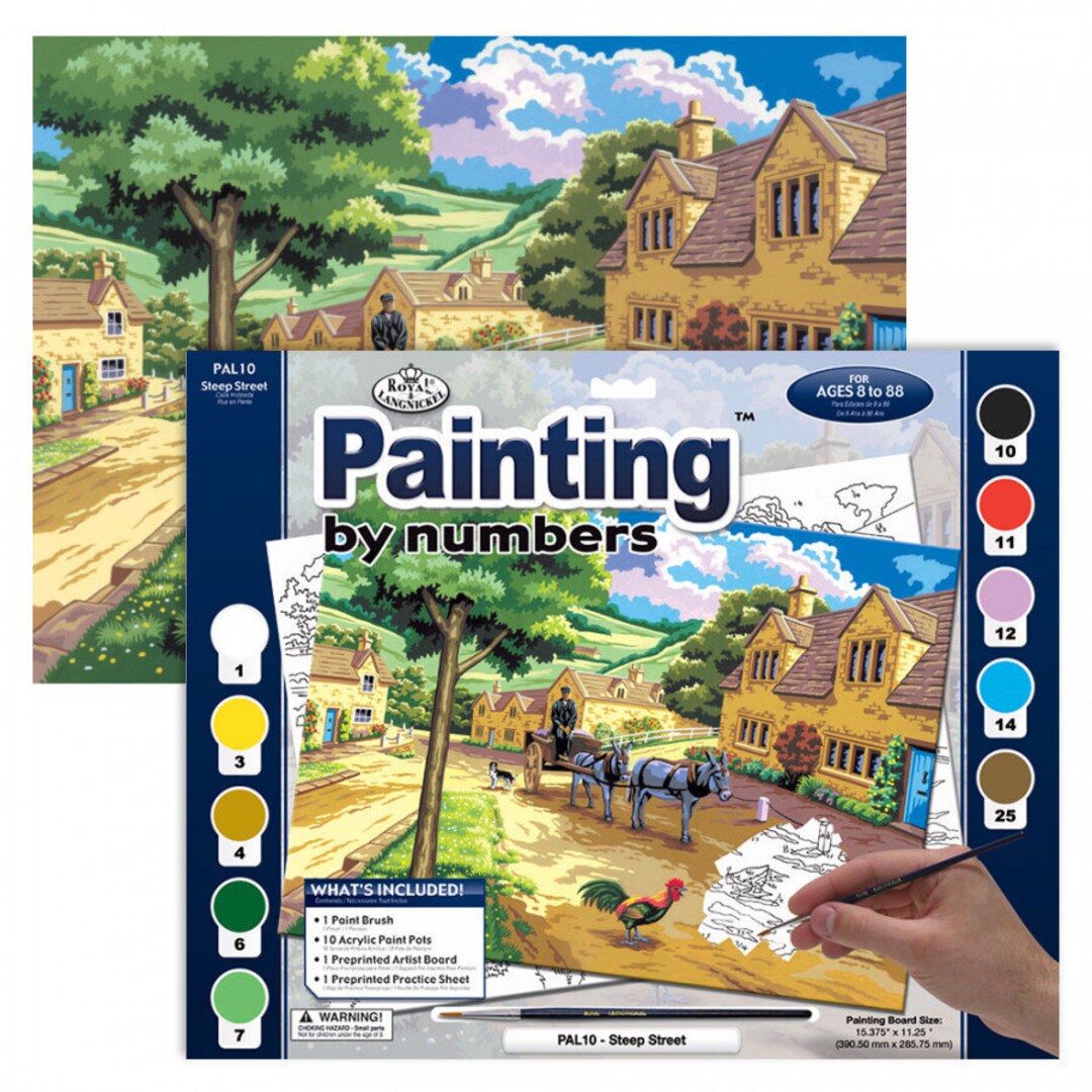 Royal & Langnickel Paint by Numbers Kit Steep Street Etsy