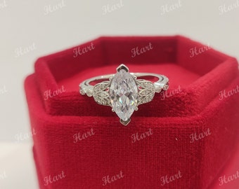 1930s Vintage 2.20ct White Marquise Cut Engagement Wedding - Etsy