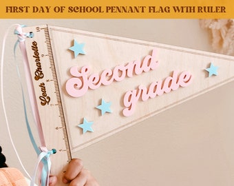 First day of school sign, first day of school pennant flag, school pennant flag, back to school sign, first day of, last day of school sign