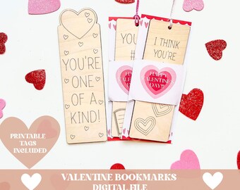 Valentine bookmark svg, Valentine svg, bookmark svg, laser cut ready svg, valentine gift svg, Valentine school svg, valentine day svg, heart