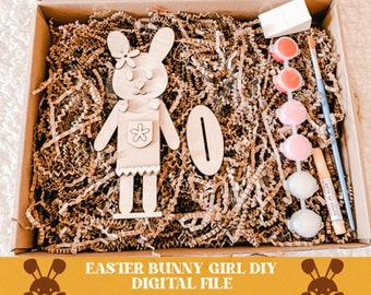 Easter bunny diy svg, easter bunny svg, easter diy kit svg, easter paint kit svg, easter svg, bunny diy kit svg, bunny svg, paint diy, kids