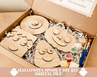 Halloween DIY svg, halloween DIY kit svg, halloween svg, halloween kit svg, halloween decor svg, halloween svg file, ghost decor svg, spooky