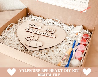 Kit de bricolaje para San Valentín SVG, kit de pintura para San Valentín SVG, San Valentín SVG, kit de bricolaje SVG, regalo de San Valentín para niños SVG, kit de pintura para bricolaje SVG, kit de pintura para niños SVG