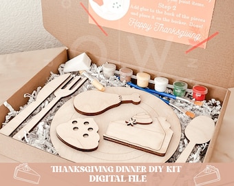 感謝祭 DIY キット SVG、感謝祭ディナー DIY SVG、DIY キット SVG、キッズ DIY SVG、感謝祭 SVG、感謝祭デコレーション SVG、七面鳥 DIY SVG