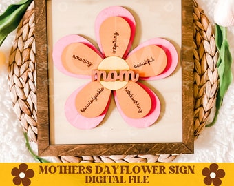 Mothers day flower sign svg, mothers day sign svg, mothers day svg, flower sign svg, flower svg, gift for mom svg, mom svg, mom gift svg