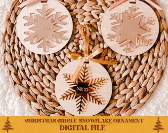 Snowflake ornament svg, ornament svg, christmas svg, christmas ornament svg, snowflake svg, christmas decor svg, Christmas tree decor svg