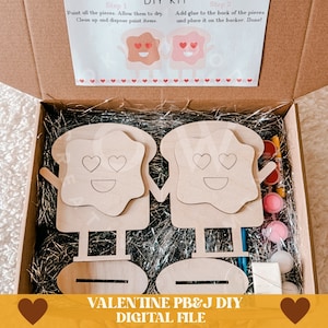 Valentijn pb&j svg, Valentijn diy kit svg, Valentijn verf kit svg, Valentijn svg, diy kit svg, diy verf kit svg, kinderen verf kit svg, svg