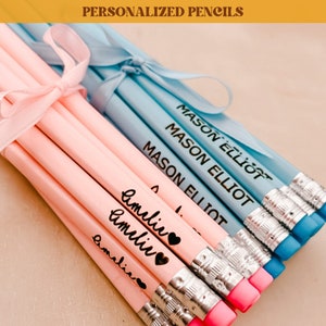 Engraved pencils, personalized pencil set, custom pencils, gift for teacher, stocking, back to school, gift for student, custom made pencil