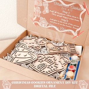 Biscoitos de Natal diy svg, enfeites de biscoitos de Natal svg, kit DIY svg, enfeites DIY svg, biscoitos svg, enfeites de biscoitos svg, natal svg