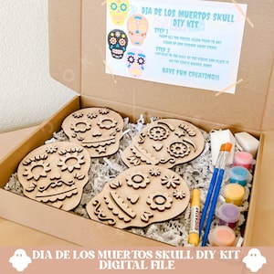 Kit de bricolaje de Halloween SVG, calavera SVG del Día de los Muertos, decoración del Día de los Muertos, SVG de bricolaje de Halloween, SVG de Halloween, Halloween, decoración de Halloween