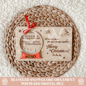 Postkarten-Ornament-Svg, Schneekugel-Ornament-Svg, Familien-Ornament-Svg, Entfernungs-Ornament-Svg, Schneekugel-Svg, Ornament