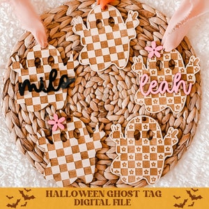 Ghost basket tags svg, ghost tags svg, ghost svg, halloween svg, halloween tags svg, basket tags svg, retro ghost svg, spooky tags svg, svg