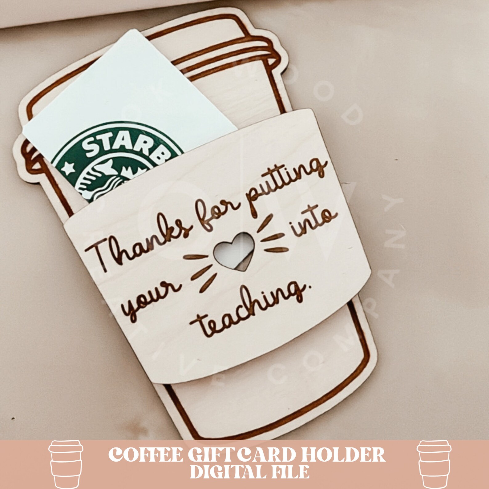 Coffee Gift Card Holder Svg Valentine Gift Card Holder Svg Etsy