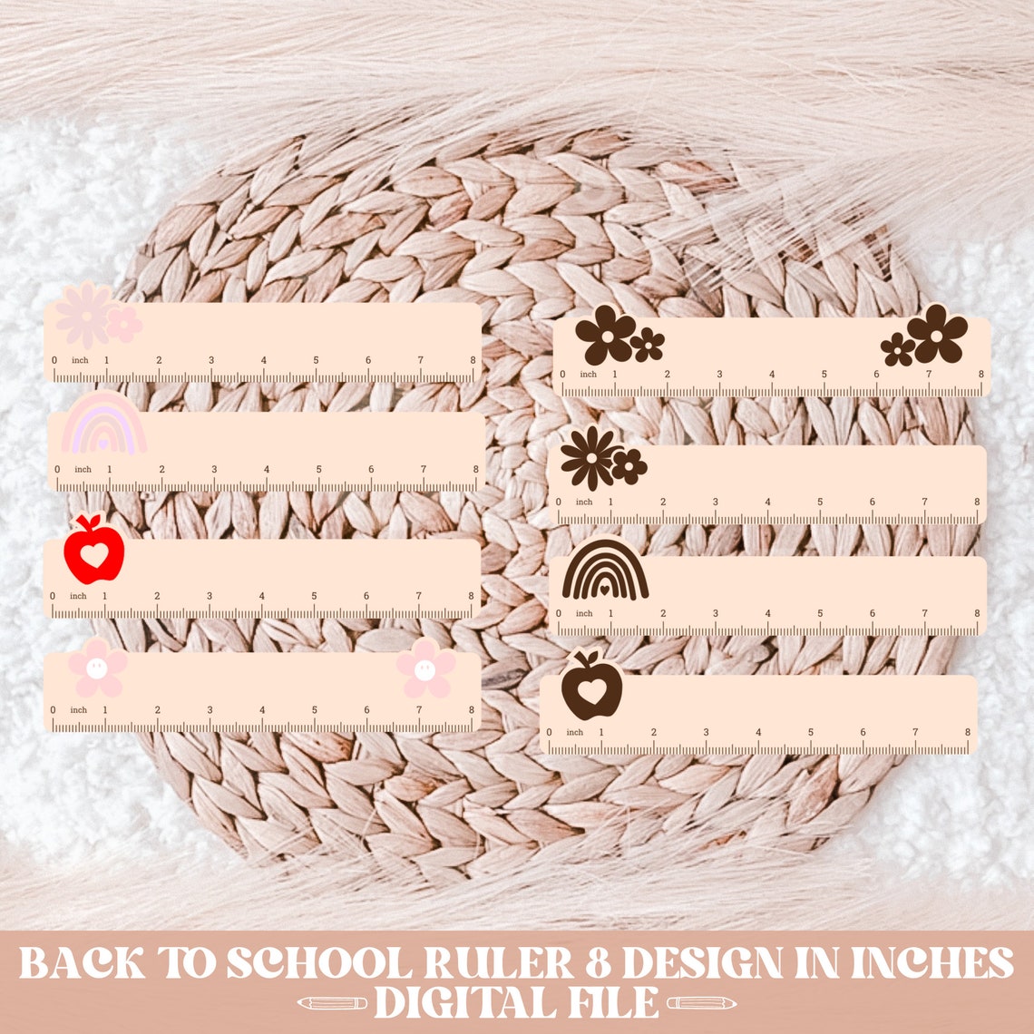 Kids Ruler Svg File Ruler Svg, Teacher Ruler Svg, Back to School Ruler Svg, End of the Year ...