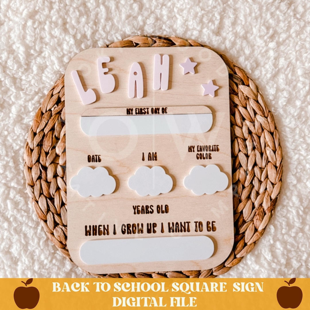 First Day of School Sign Svg, Back to School Svg, First Day of Svg ...