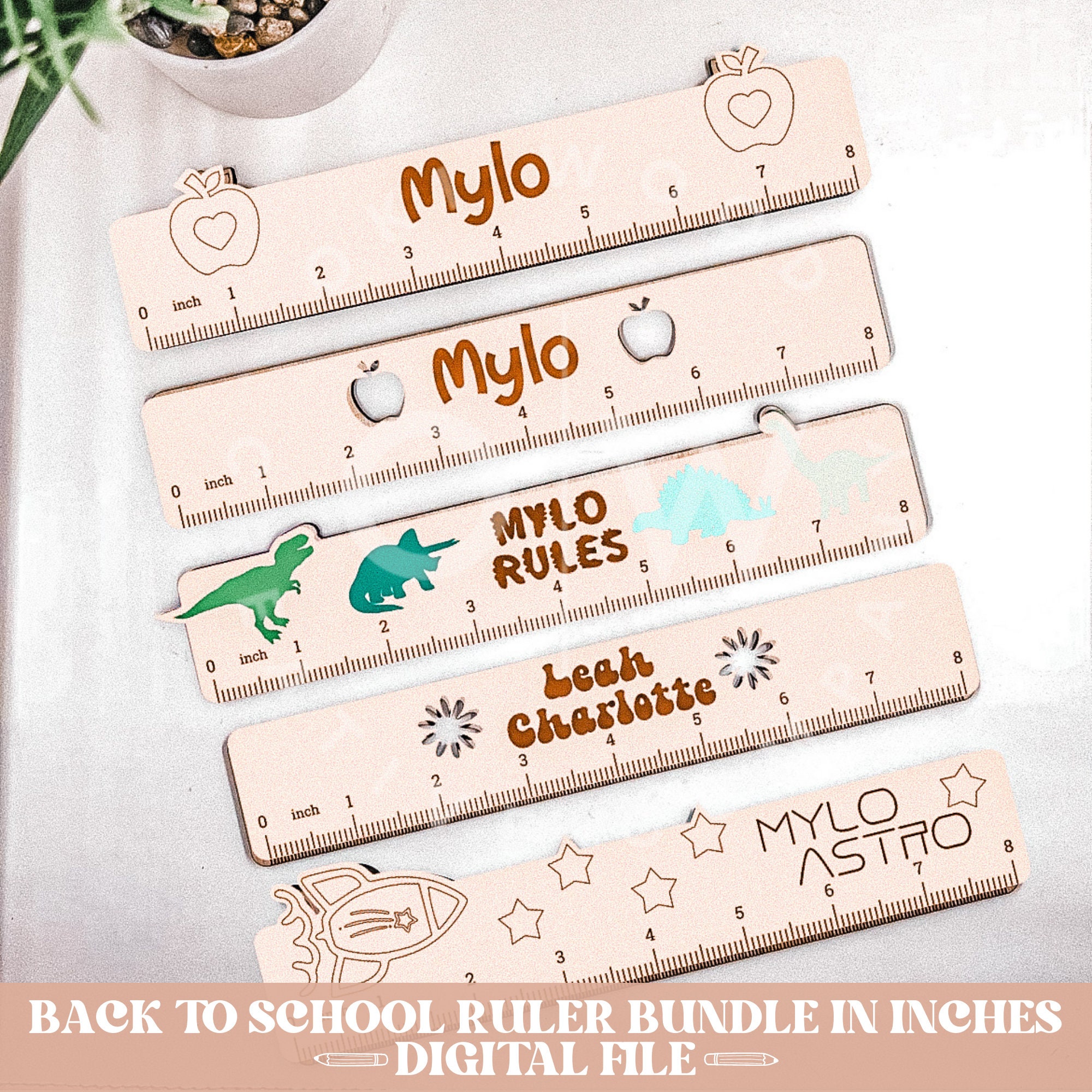 Ruler File Bundle Svg Ruler Svg Ruler in Inches Svg Back to - Etsy