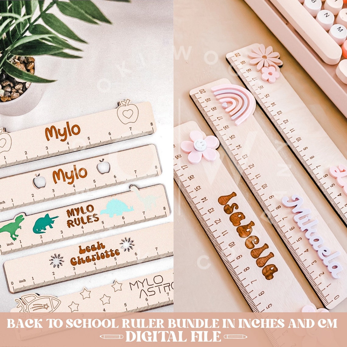 Ruler File Bundle Svg Ruler Svg Teacher Ruler Svg Back to - Etsy