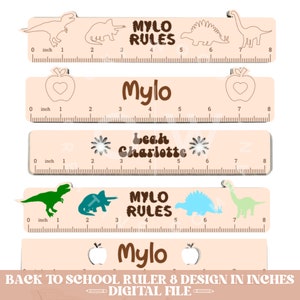 Ruler file svg, ruler svg, ruler in inches svg, back to school ruler svg, end of the year gift, school gift svg, school material svg, school