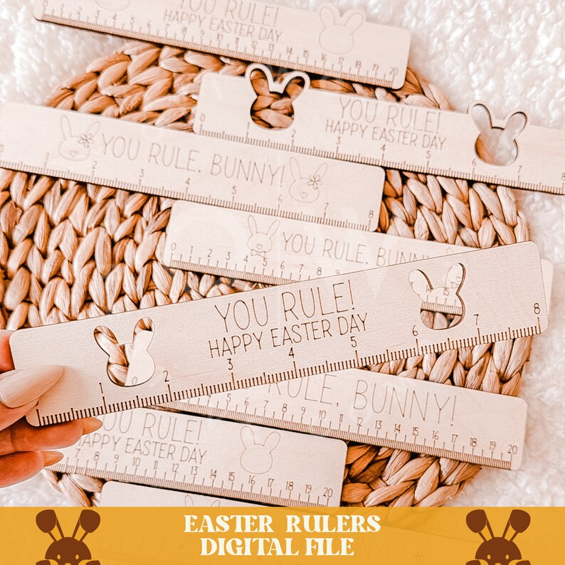 Easter Bunny Rulers Svg, Easter Bunny Svg, Easter Rulers Svg, Bunny ...