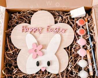 Easter bunny diy bundle svg, easter bunny svg, easter diy kit svg, easter paint kit svg, easter svg, bunny diy kit svg, bunny svg, paint diy