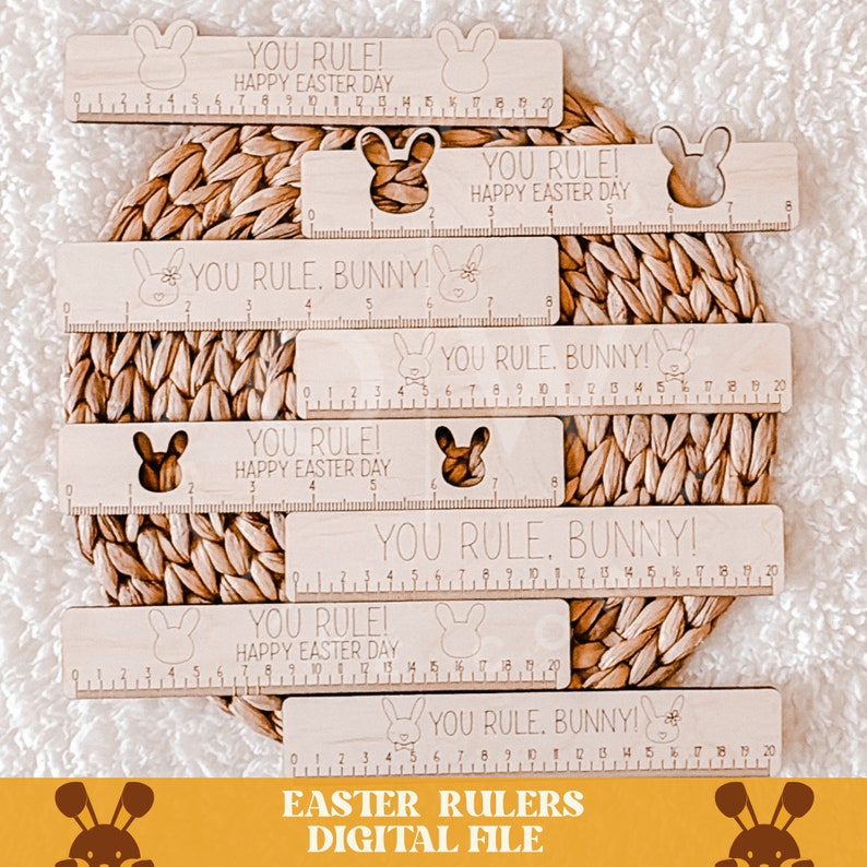 Easter Bunny Rulers Svg, Easter Bunny Svg, Easter Rulers Svg, Bunny ...