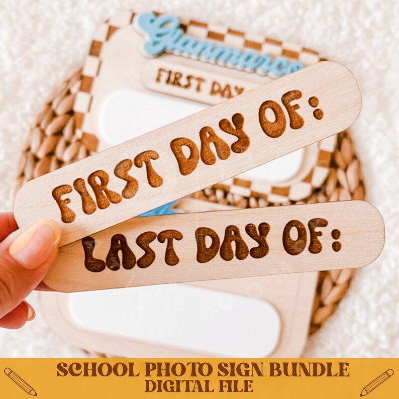 First Day of School Sign Bundle, Back to School Svg, First Day of Svg ...