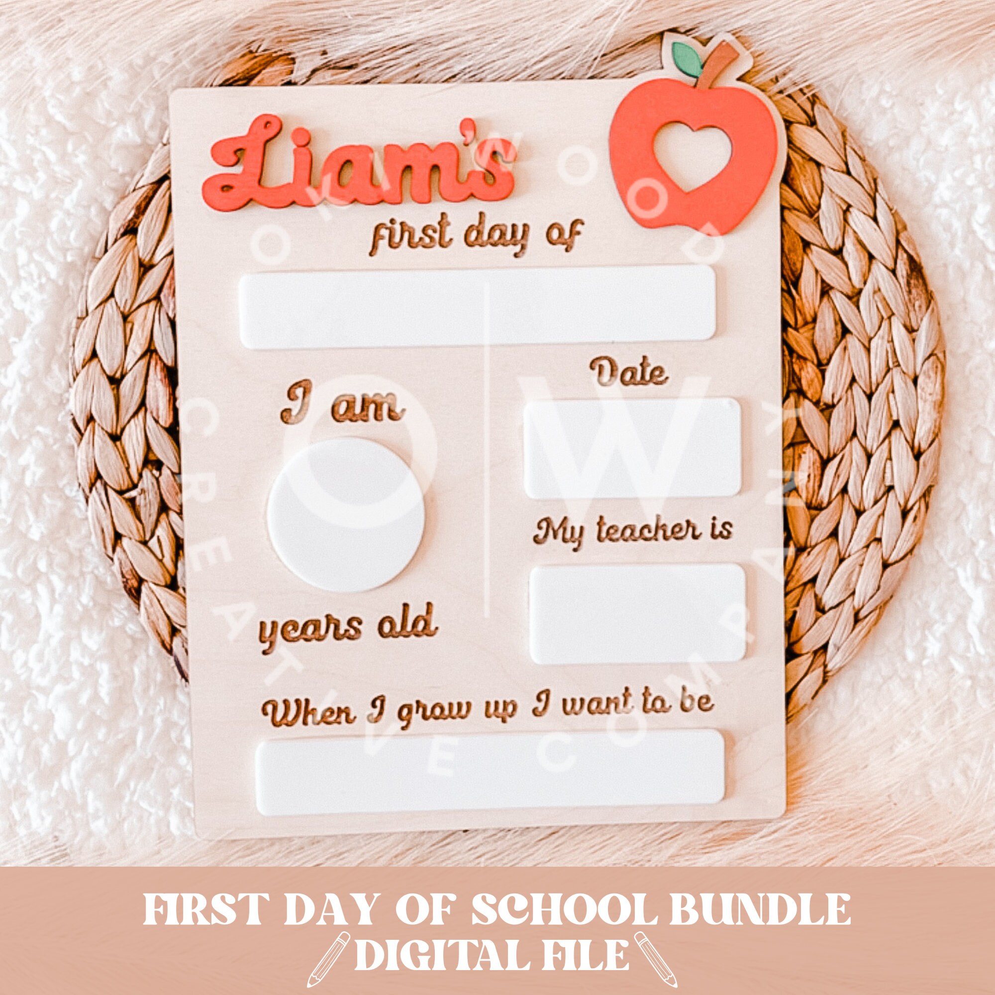 First Day of School 5 Bundle Sign Svg, Back to School, First Day of Svg ...