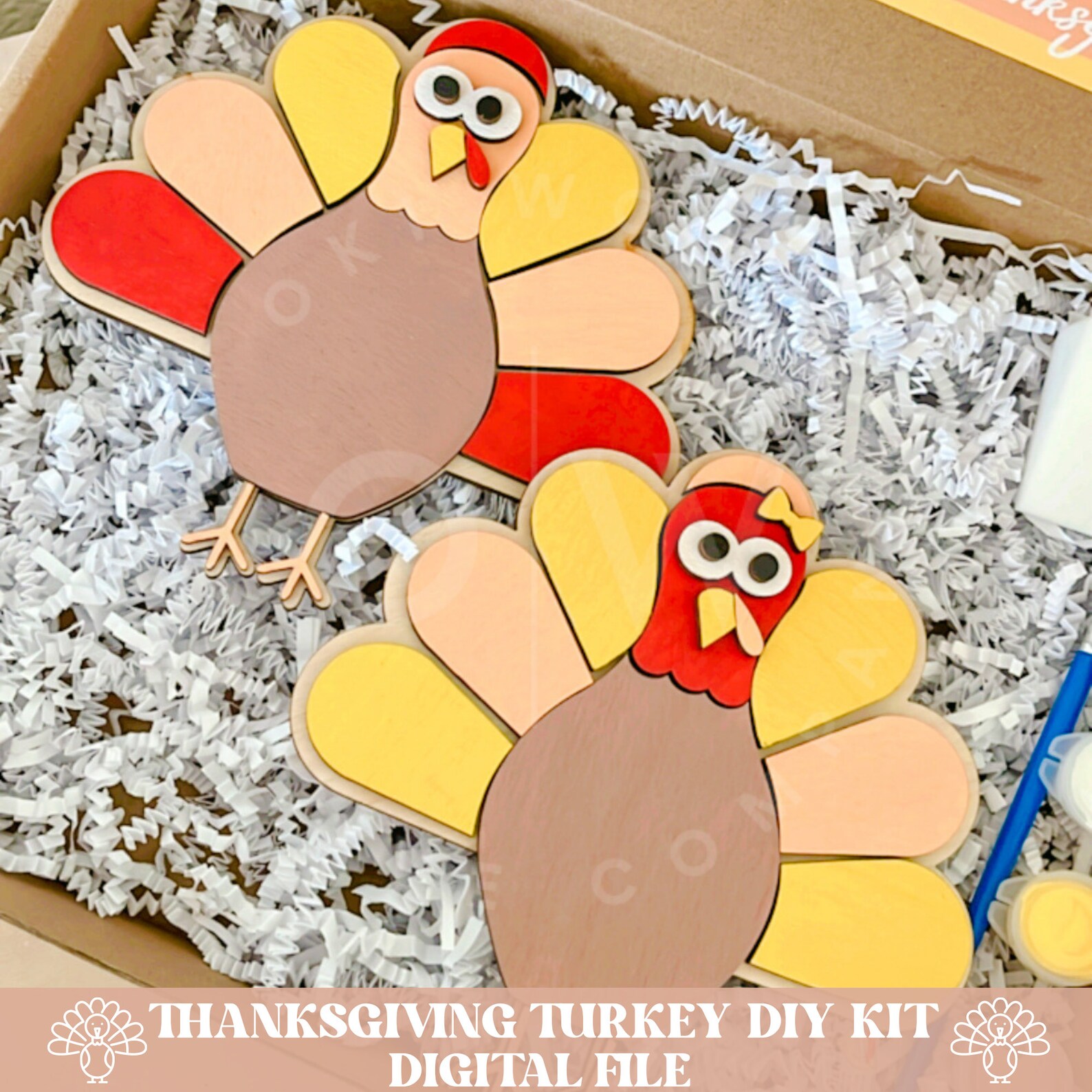 Thanksgiving DIY Kit Svg, Turkey Diy Kit Svg, Thanksgiving Svg ...