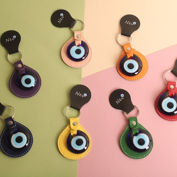 Colourful Round Shape Nazar Eyes KeyChains