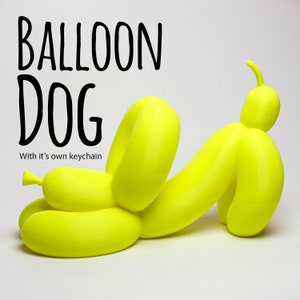 Inflatable Looking Pink Balloon Dog With a Keychain - Etsy