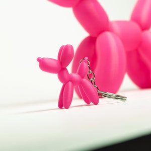 Inflatable Looking Pink Balloon Dog With a Keychain - Etsy