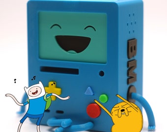 BMO Figure, Adventure Time Figurine, Cartoon Collectible, 3D Printed Toy, Geek Gift, Desk Decor