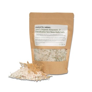 Organic Rosemary & Eucalyptus Sea Moss Bath Salts