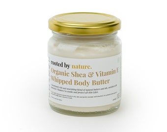 Organic Whipped Shea Butter with Cocoa Butter, Jojoba and Vitamin E | 100% Natural