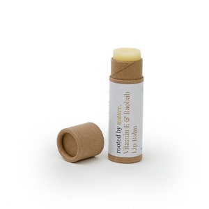 Bálsamo Labial Natural / Vitamina E Orgánica & Baobab / 100% Natural / Hecho a mano / Bálsamo Labial Cero Residuos / Tubo de 10ml