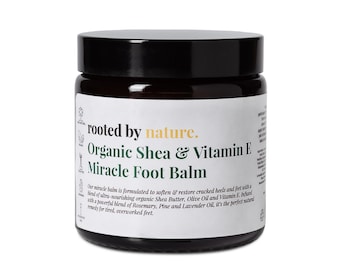 Organic Foot Balm with Shea, Olive Oil & Vitamin E 100% Natural