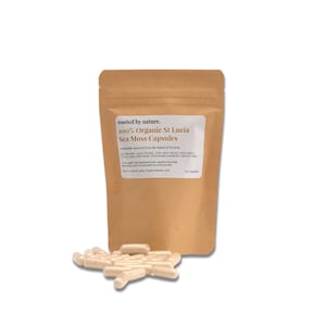 Gold Sea Moss Capsules | Premium Quality | St Lucia | 100% Natural | Monthly subscriptions