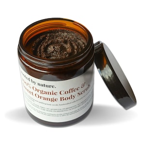 Organic Coffee & Sweet Orange Body Polish Scrub | 100%  Natural | Handmade | 250g