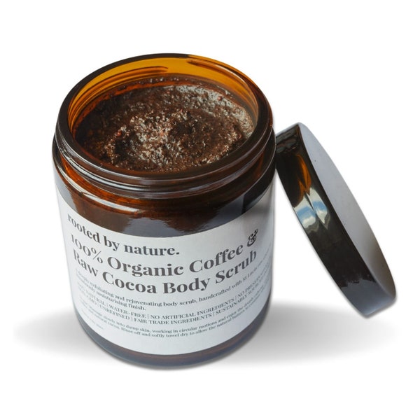 Organic Coffee & Raw Cocoa Body Polish Scrub | Handmade | 250g