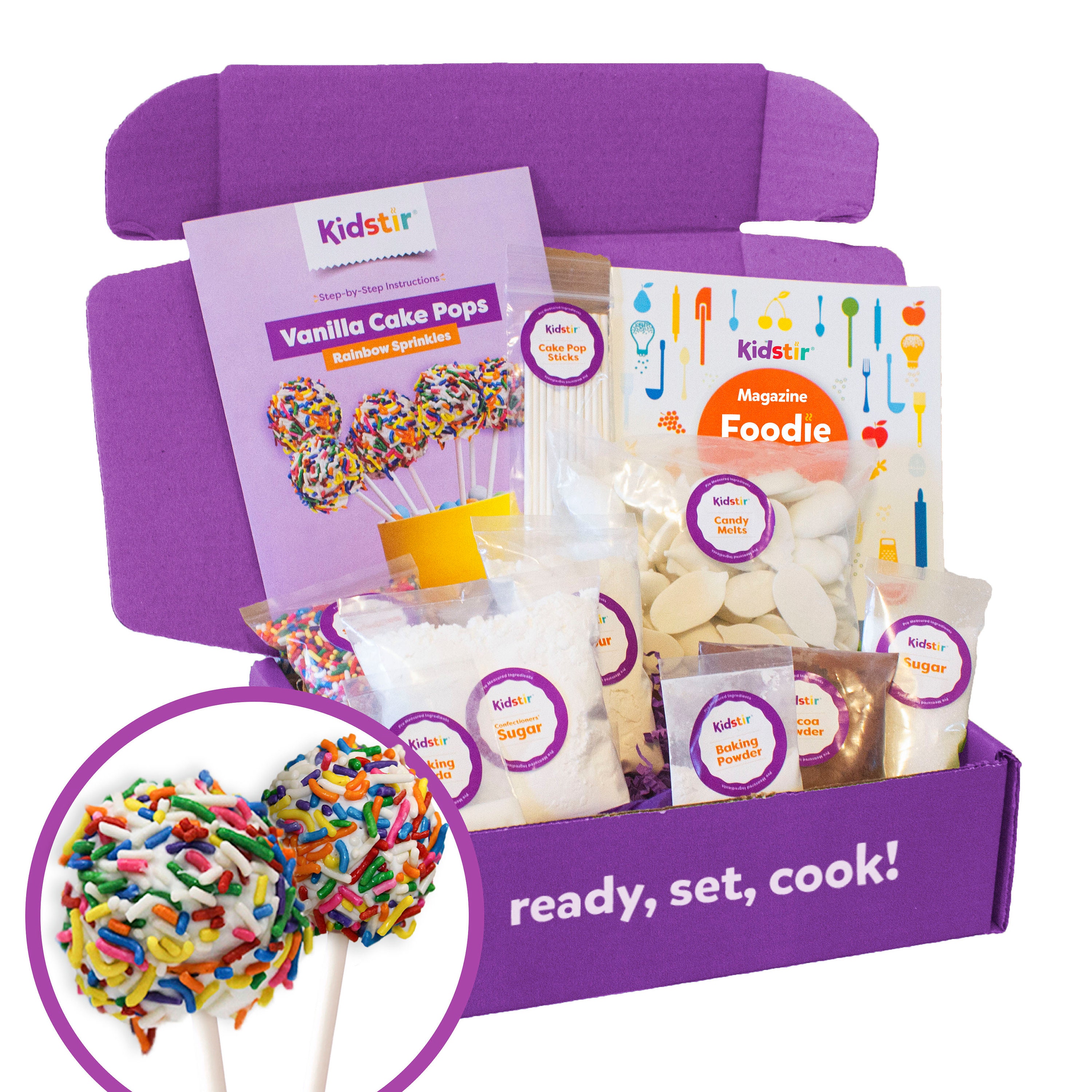 Baketivity 4 In 1 Kids Baking Mega Kit - Cake Pop Kit With Stand