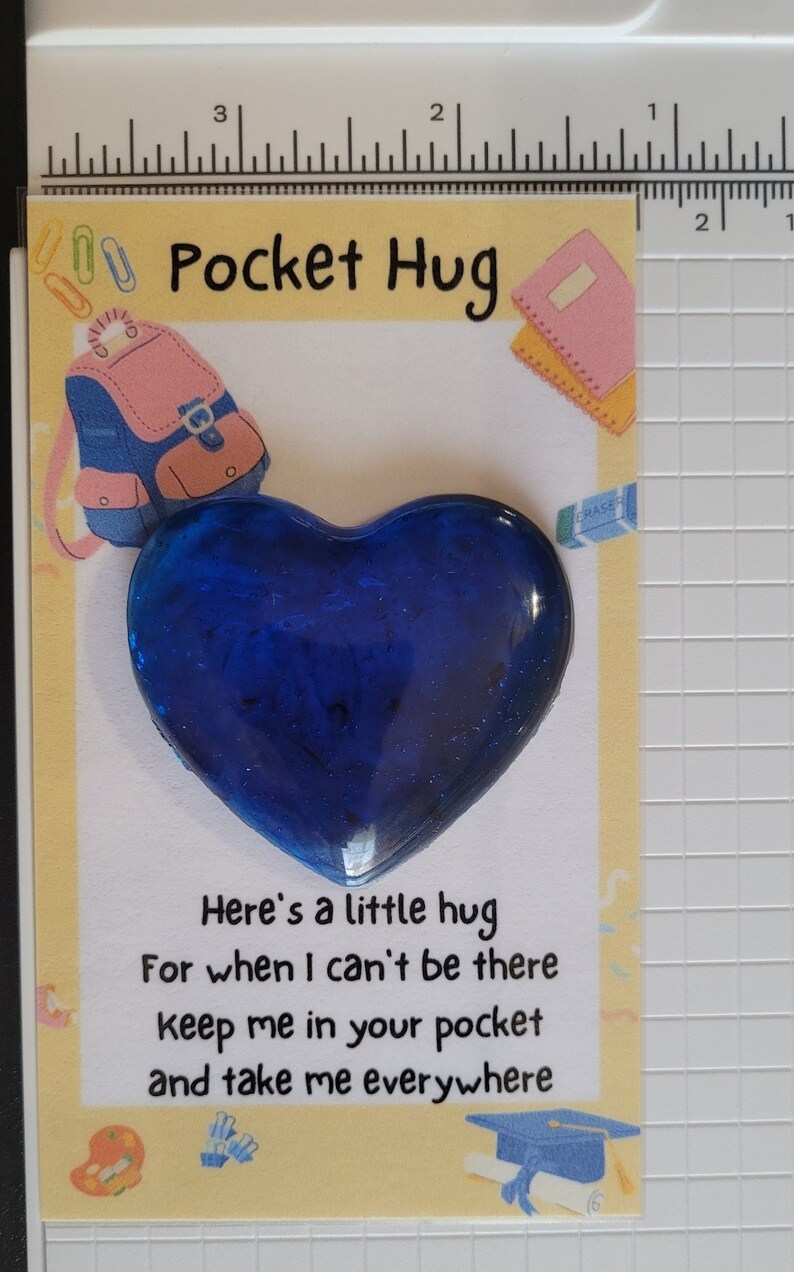 Laminated Pocket Hug Backing Cards Kit School Themed Etsy