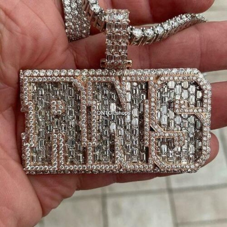 Custom Name Logo Letter Pendant 