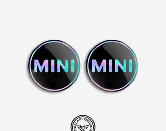 MINI Bonnet & Boot Emblem Kit | Exterior Badges – R55 R56 R57 OilSlick Black