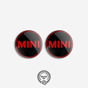 Kit d'emblèmes pour capot et botte MINI | Insignes extérieurs – R55 R56 R57 Rouge Noir