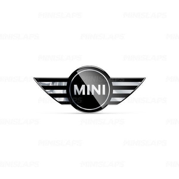 Custom Steering Wheel Gel Overlay Emblem Badge Sticker - Fits All MINI Models (Gen 1, 2, 3) - Personalise Your MINI Cooper! Colour Chrome